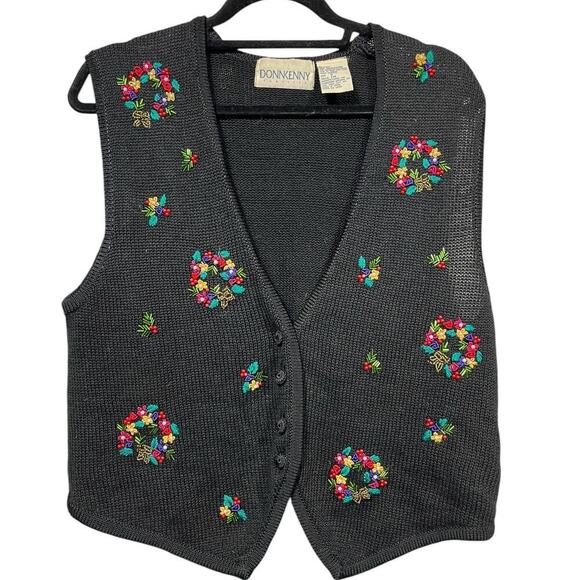Vintage Donnkenny Classics Christmas Vest / Size-Small - Picture 1 of 8